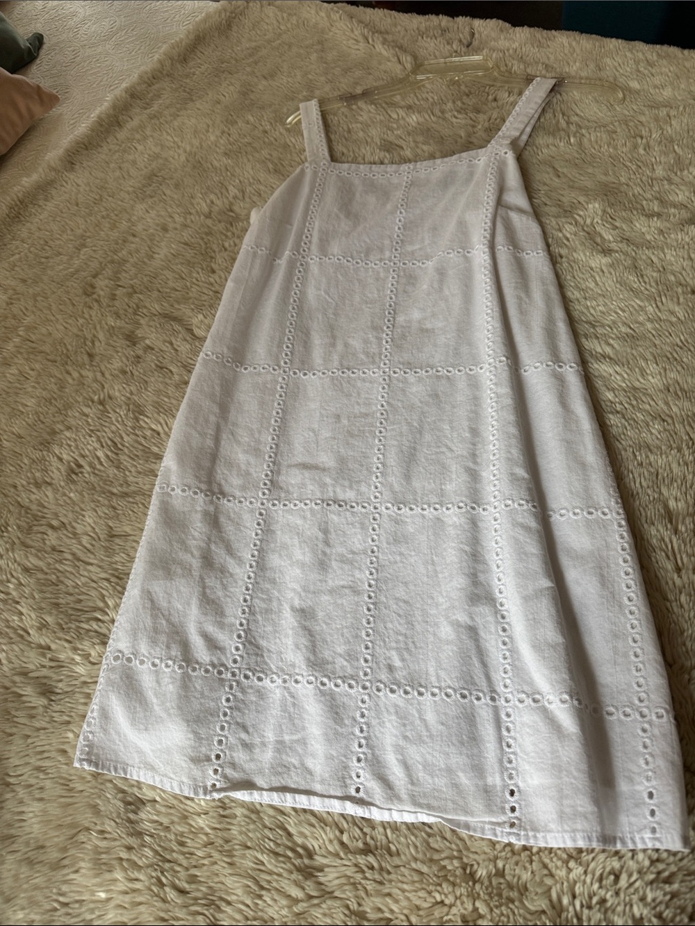 White Eyelet Mini Sundress